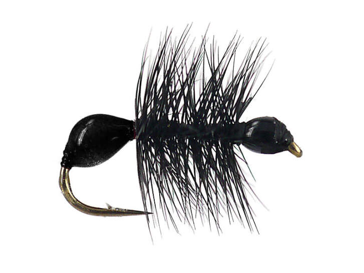 Lot De 4 Mouches Sèches Françaises FORUMI NOIRE - Pêche à La Truite, Taille Au Choix, Pêche En Surface