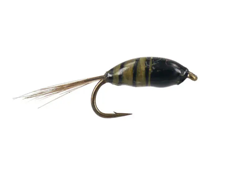 Grey Epoxy Bomber Micro Nymph 16