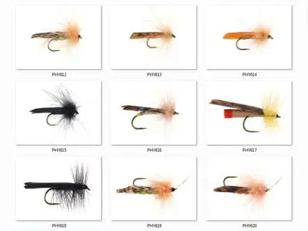 Set Trichoptera (Adult Sedge) - XL - 9 mouches