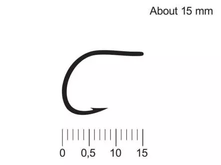 Hamecons pour sèches - 24 pcs. - #8 (15 mm)