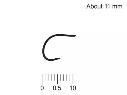 Hamecons pour sèches - 24 pcs. - #12 (11 mm)
