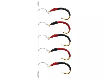 Gambe Corégone BLACK AND RED THORAX 14