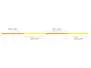 Fil indicateur TWO TONE INDICATOR LINE - jaune orange - 25 m