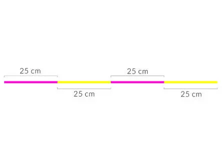 Fil indicateur sft TWO TONE INDICATOR LINE - jaune pink -...