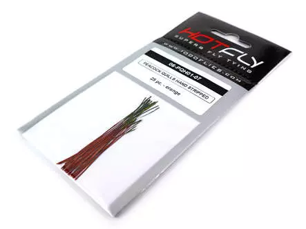 PEACOCK QUILLS HAND STRIPPED PAON hotfly - 25 pc.
