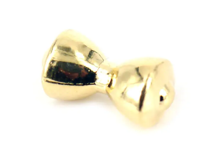 TUNGSTEN DUMBBELL EYES hotfly - 10 pc. - S (4 x 6 mm) - gold