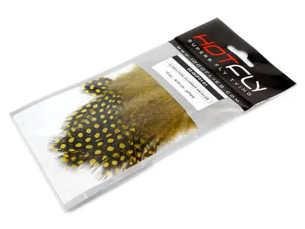 PLUMES DE PINTADE (GUINEA FOWL) hotfly - 10 pcs. - 6/10 cm