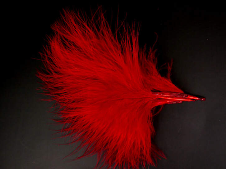 MARABOUT hotfly - 10 pcs. - ca. 15 cm - blood red