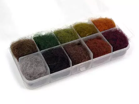 Dubbing dispenser PRO NYMPH NATURAL hotfly - dark - 10 x 1 g