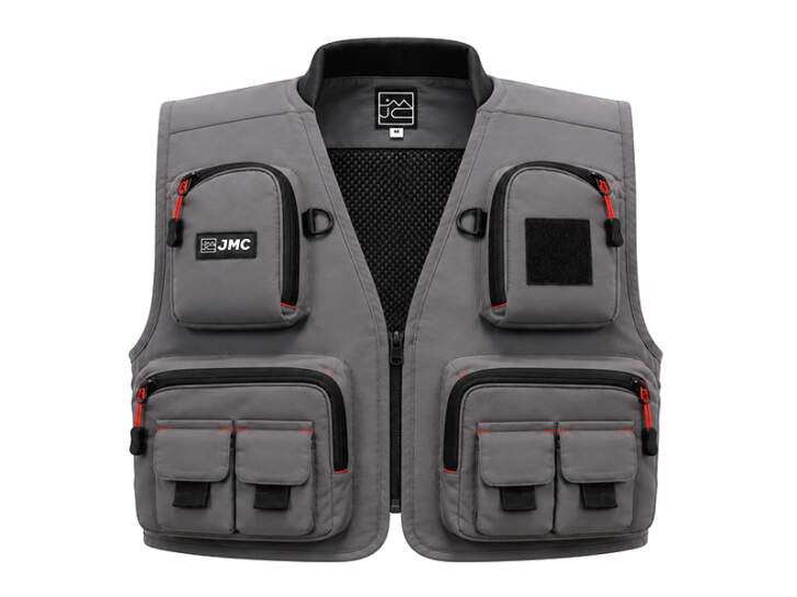 Gilet De Pêche Greys Gris Taille M - Nylon, Nombreuses Poches, Unisexe Adulte