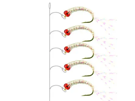 Gambe Alose feinte PEARL RED HEAD 14