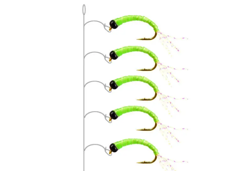 Gambe Alose feinte CHARTREUSE GLOWING 14
