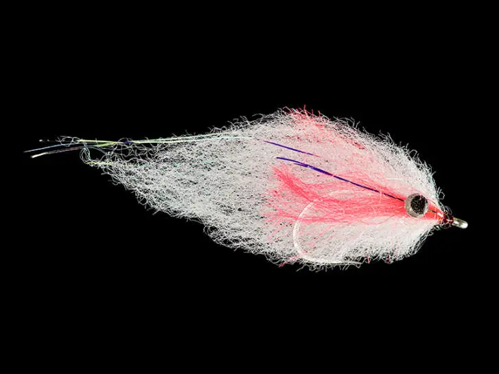 Bait King White Red 2/0 - 8 cm