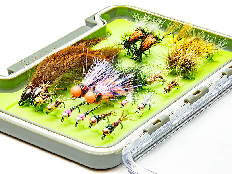 24 Mosche Per Trota In Scatola - Dimensioni Miste - Set Regalo Pesca A Mosca - Troutflies UK