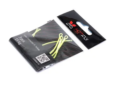 Jonctions soie - jaune fluo - 3 pcs. - # 5-8 (15 kg)
