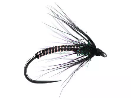 Black Metallic Soft Hackles Spider BL