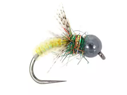 Yellow Shining Caddis Pupa Naturfil TG BL