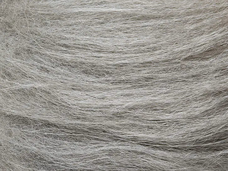 X-LONG NATURAL STREAMER HAIR hotfly - 120 / 150 mm - 50 x 50 mm - dirty grey
