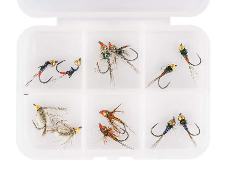 Sélection mouches hotfly TUNGSTEN NYMPHS LTD - 12 mouches...