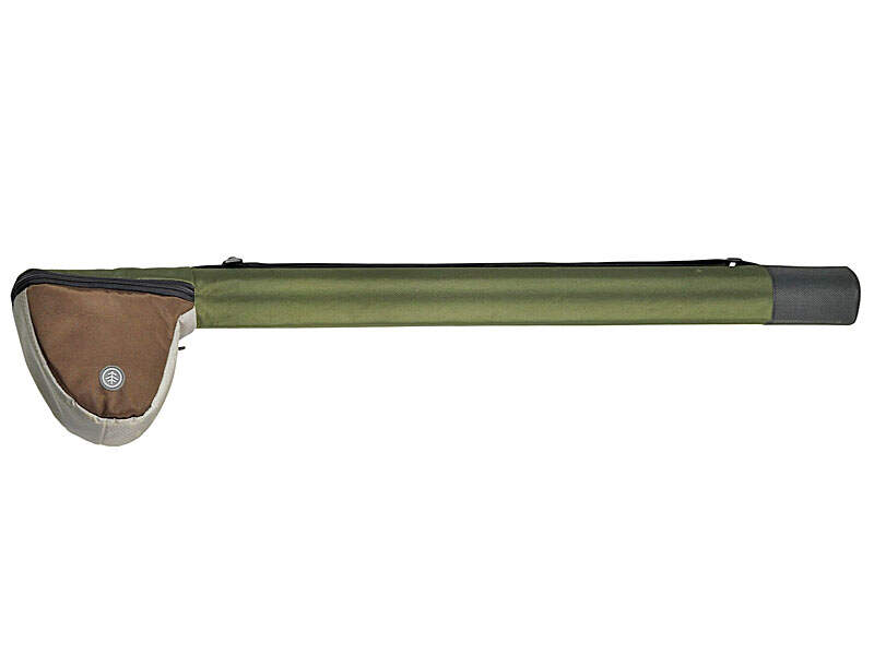 Étui Cuir Tourbon Pour Moulinet De Pêche à La Mouche - Taille Medium, Marron, Neuf Jamais Utilisé