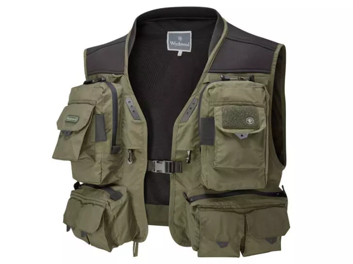 Gilet de pêche à la mouche multi-poches en maille pour homme, chasse, voyage, séchage rapide, kaki, L