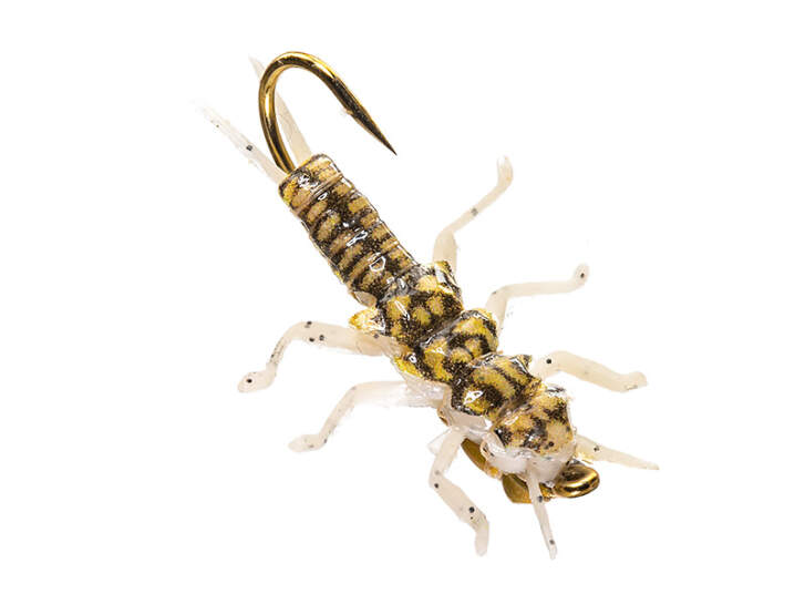 Essential Stonefly Nymphe – Kit De 5 Hameçons Appâts Taille 10 Pour Truite Et Bar – Design Réaliste, Crochets Acier Haute Teneur Carbone