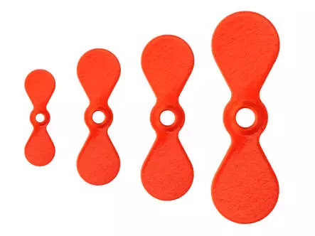Helice spinfly TURBOPROP hotfly - FLUO ORANGE - 10 pcs.