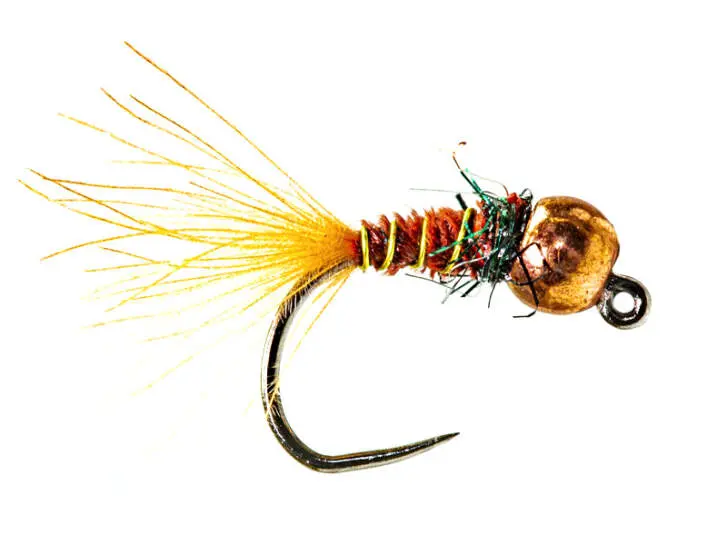 Pheasant Plus Orange CDC Tail TG BL 14