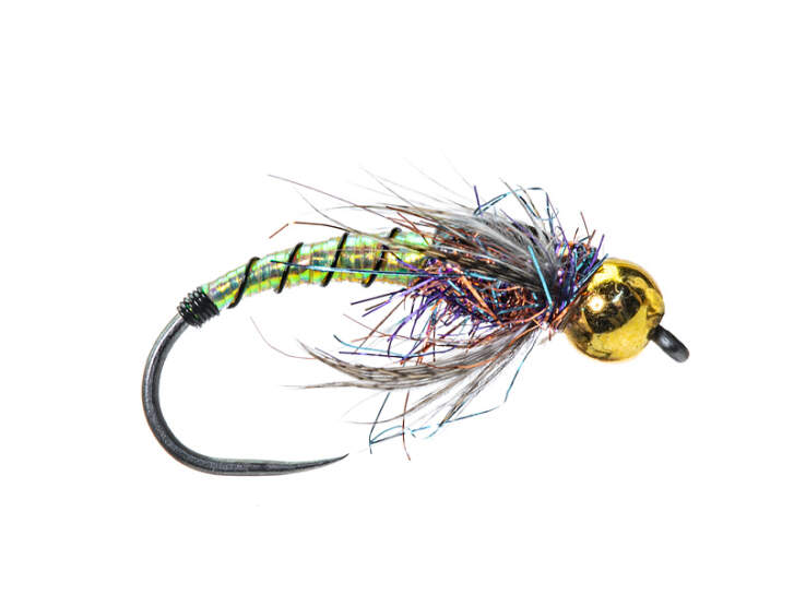 Lot de 5 hameçons de pêche à la truite avec leurre nymphe Stonefly