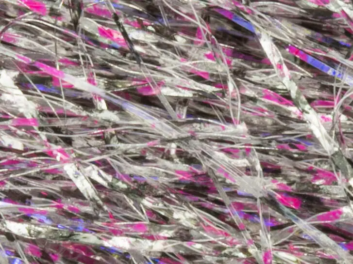 XXL PREDATOR BRUSH hotfly - silver black barred - 100 mm - pink