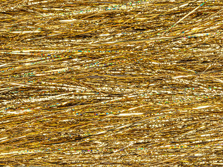 GLITTERBLEND FIBERS EVO hotfly - 0,4 mm - 35 cm - gold