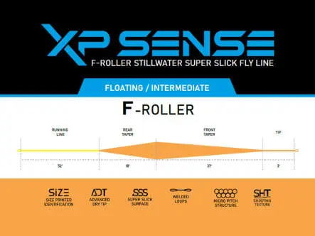 Soie mouche XP SENSE F-ROLLER DISTANCE lmf - WF - 33,5m