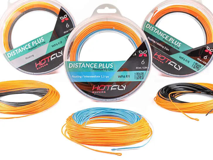 Soie mouche DISTANCE PLUS hotfly - 41m - WF