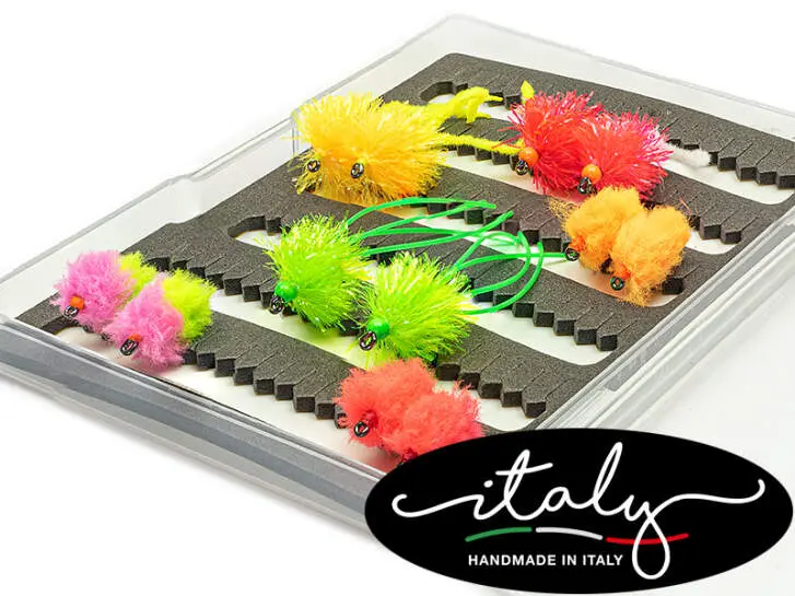 Sélection mouches hotfly RESERVOIR ESSENTIAL V2 - 12 mouches BL avec boîte