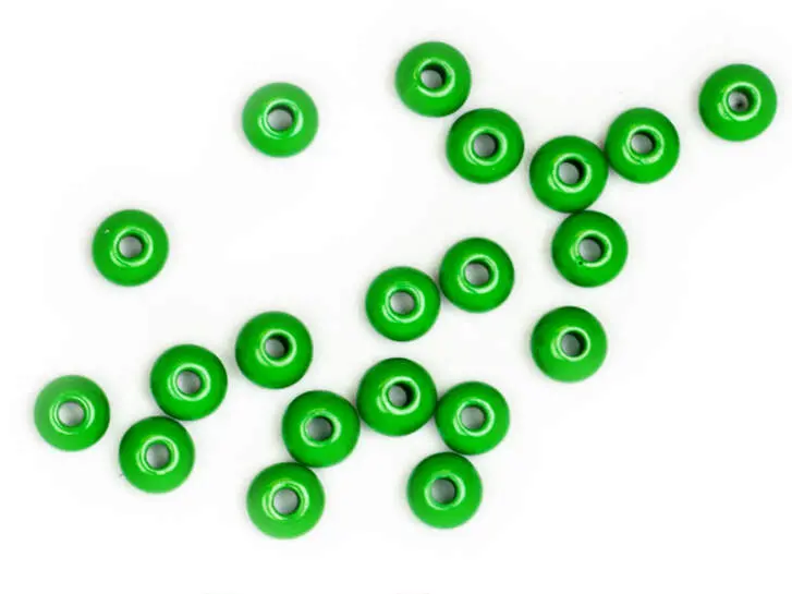 GIANT GLASS BEADS hotfly - 4,5 mm - 20 pc. - green