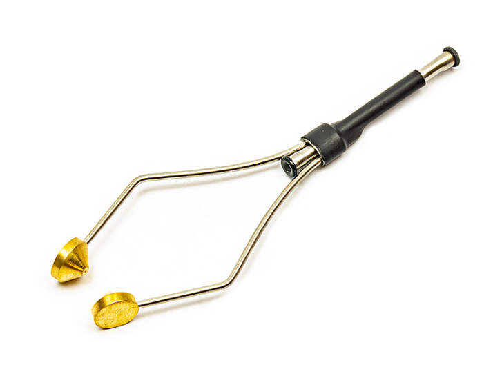 Porte Bobine Pêche à La Mouche - 105mm Avec Tube Céramique - Laiton Et Acier Carbone
