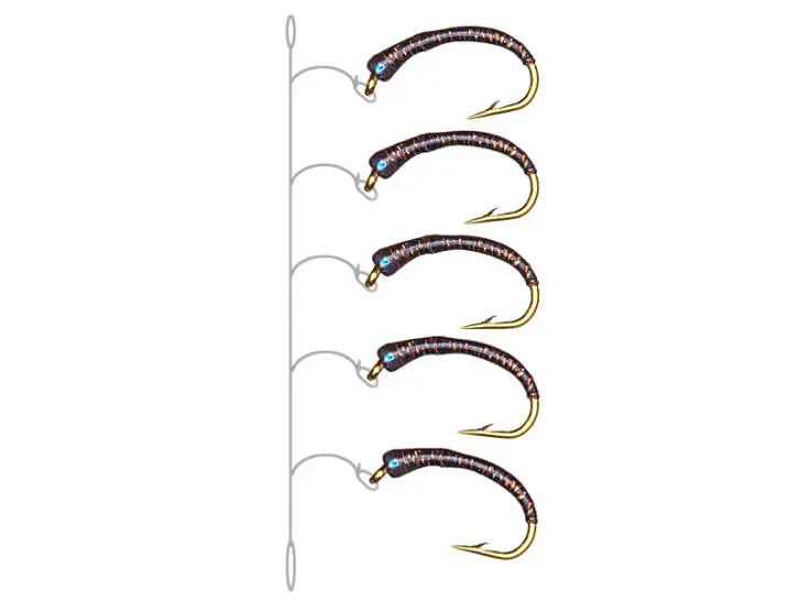 Gambe Ligne Corégone GLITTER COPPER MINIBEAD 14