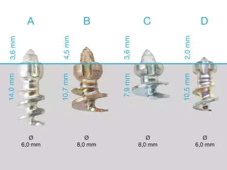 Kit de cloutage POWERSTUD bestgrip - 24 pcs.