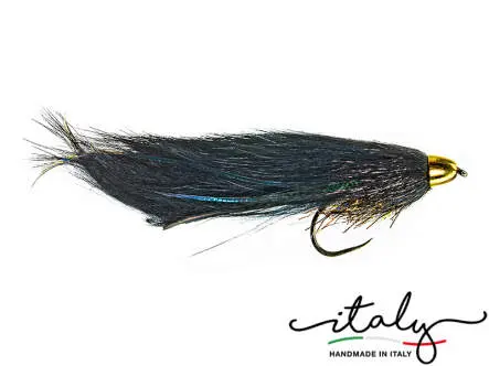 Large Marble Trout Zonker Black