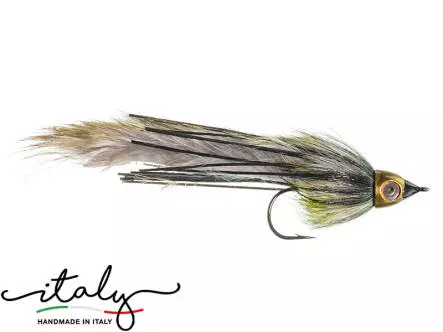 X-Heavy Marble Trout Streamer Olive Grizzly