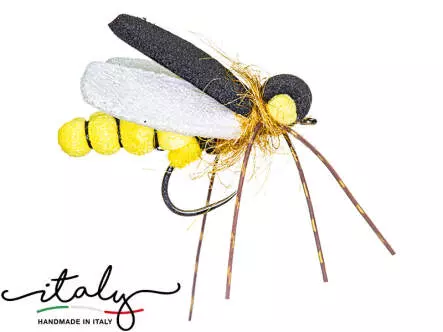 Honey Bee Spinfly - 0,55 g - 2,8 cm - hamecon taille 8
