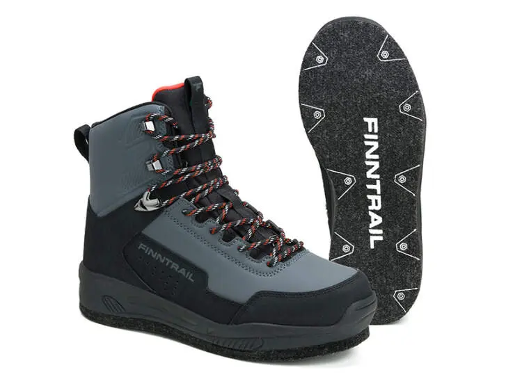 Chaussures wading finntrail WADEMAN FELT dark grey