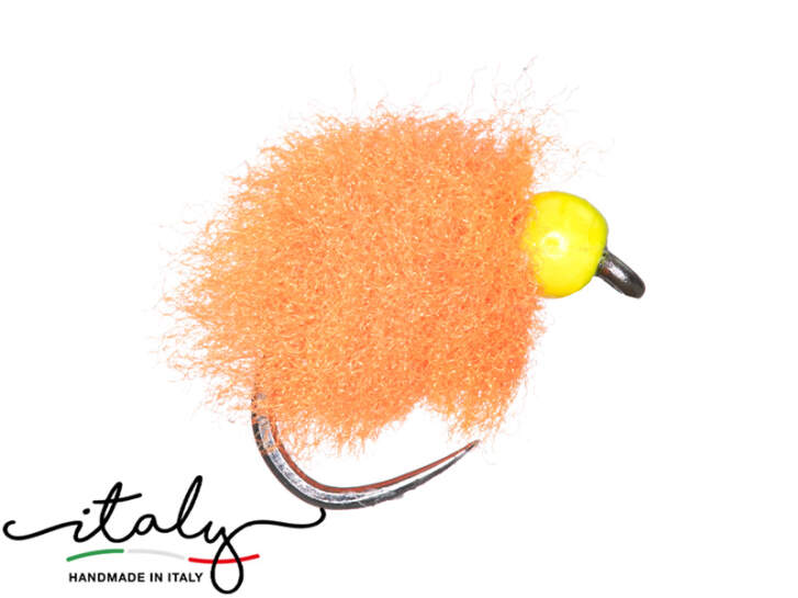 Lot 12 Mouches Sèches Blob Truite Mousse - Taille 10 Couleurs Mélangées Pour Pêche à La Mouche