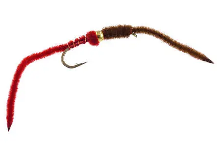 BH Two-Tone San Juan Worm - RedBrown 10