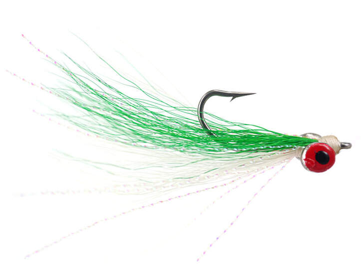 Mouche mer Clouser Minnow red, pour les pêches de bonefish permit et