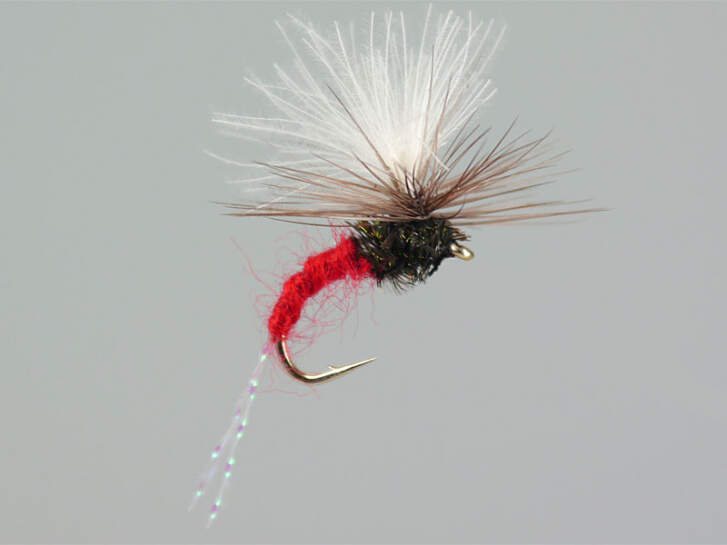 Fliegentom Mouche Sèche Parachute Gris – 3 Pièces Pour Pêche à La Mouche