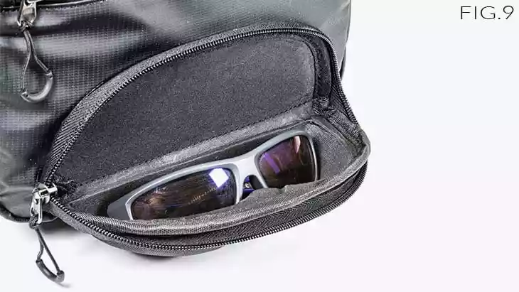Sac à Dos de Pêche à la Mouche - Sac de Rangement d'Équipement avec Porte-Canne Intégré Noir CP - Sac à dos (12489850